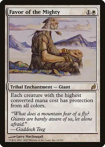 Favor of the Mighty - lrw Spoiler