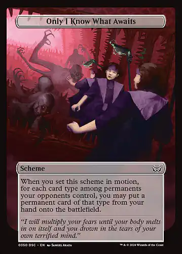 Only I Know What Awaits - dsc Spoiler
