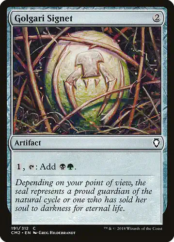Golgari Signet - cm2 Spoiler