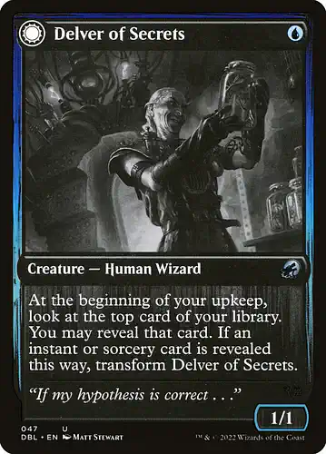 Delver of Secrets - dbl Spoiler