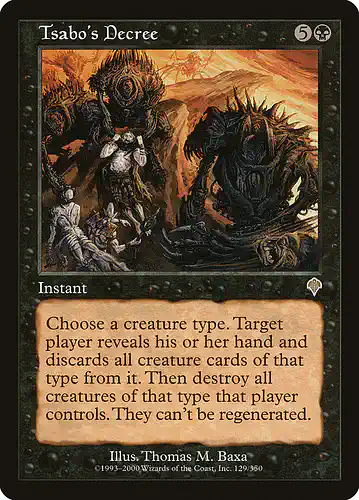 Tsabo's Decree - inv Spoiler
