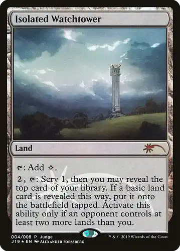 Isolated Watchtower - j19 Spoiler