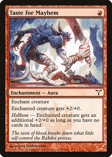 Taste for Mayhem - dis Spoiler