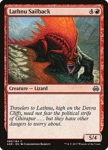 Lathnu Sailback - aer Spoiler