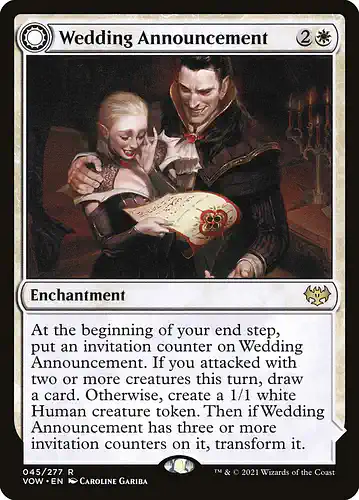 Wedding Announcement - vow Spoiler