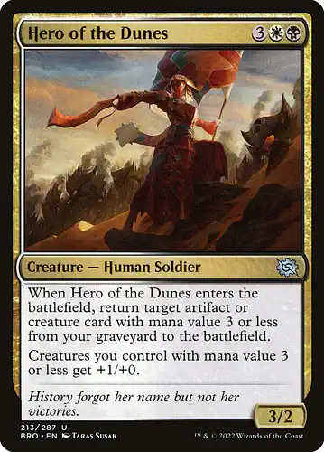 Hero of the Dunes - bro Spoiler
