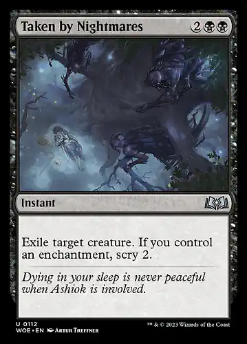 Taken by Nightmares - woe Spoiler