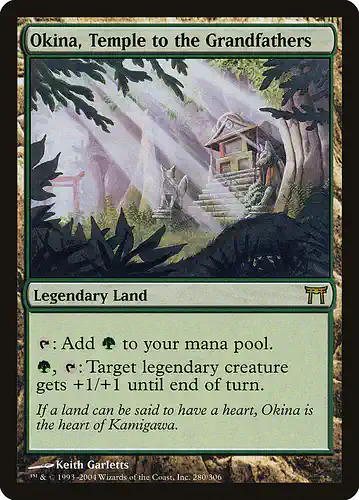 Okina, Temple to the Grandfathers - chk Spoiler