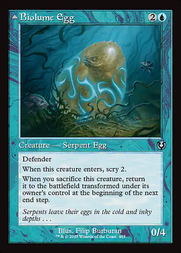 Biolume Egg - inr Spoiler