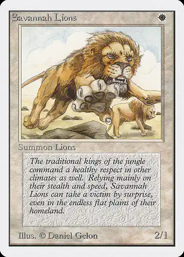 Savannah Lions - 2ed Spoiler