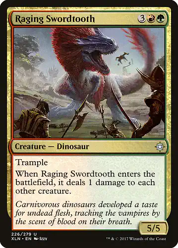 Raging Swordtooth - xln Spoiler