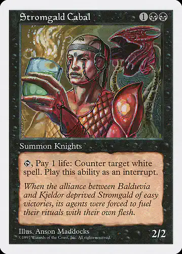 Stromgald Cabal - 5ed Spoiler
