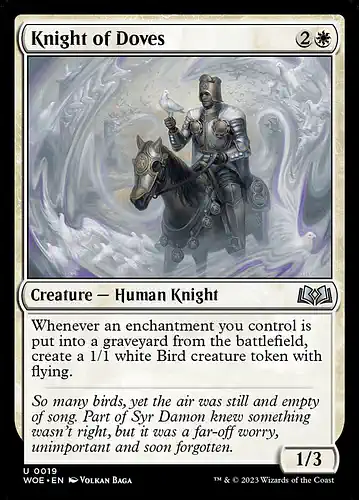 Knight of Doves - woe Spoiler