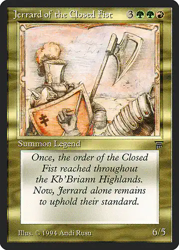 Jerrard of the Closed Fist - leg Spoiler