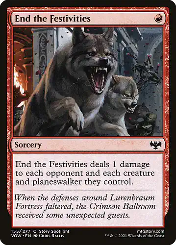End the Festivities - vow Spoiler