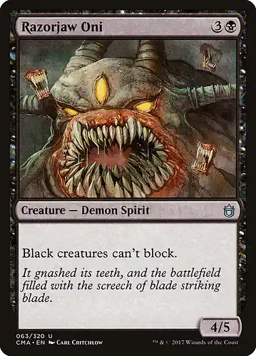 Razorjaw Oni - cma Spoiler