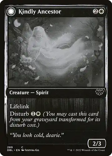 Kindly Ancestor - dbl Spoiler