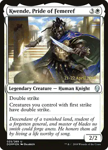 Kwende, Pride of Femeref - dom Spoiler