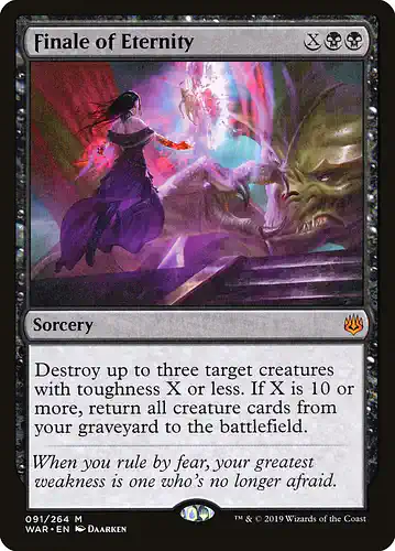 Finale of Eternity - war Spoiler