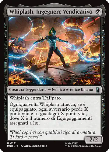 Whiplash, Vengeful Engineer - msh Spoiler