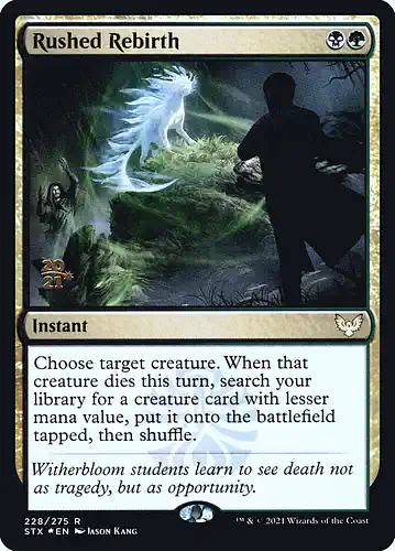 Rushed Rebirth - stx Spoiler