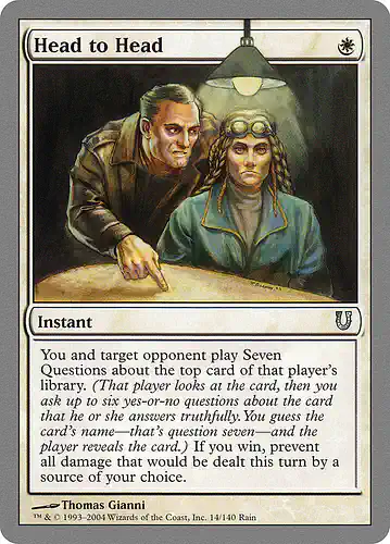 Head to Head - unh Spoiler