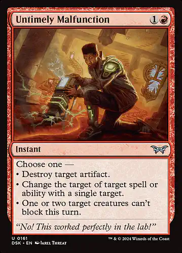 Untimely Malfunction - dsk Spoiler