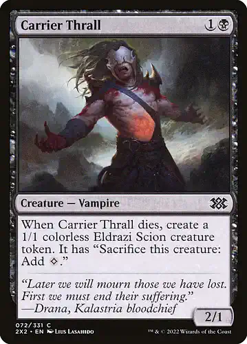 Carrier Thrall - 2x2 Spoiler