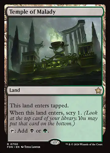 Temple of Malady - fdn Spoiler