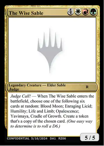 The Wise Sable - unk Spoiler