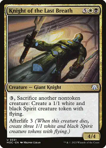 Knight of the Last Breath - moc Spoiler