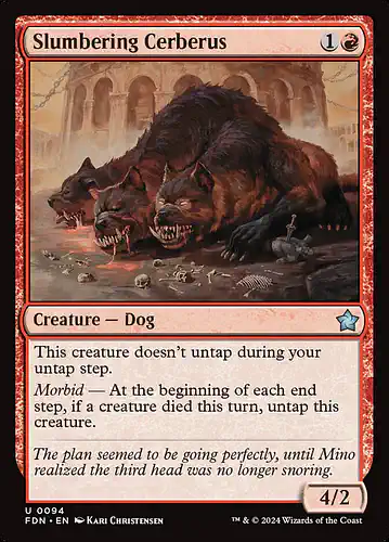 Slumbering Cerberus - fdn Spoiler