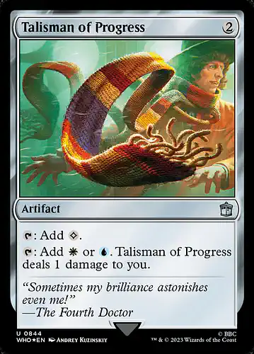 Talisman of Progress - who Spoiler