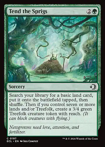 Tend the Sprigs - ecl Spoiler