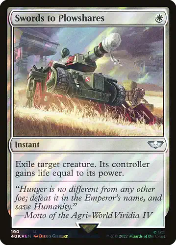 Swords to Plowshares - 40k Spoiler