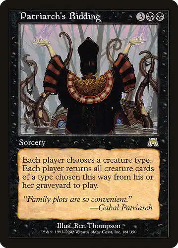 Patriarch's Bidding - ons Spoiler