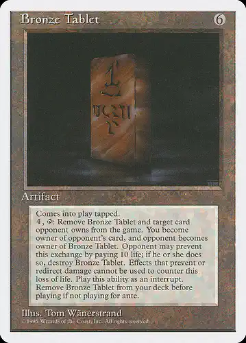 Bronze Tablet - 4ed Spoiler