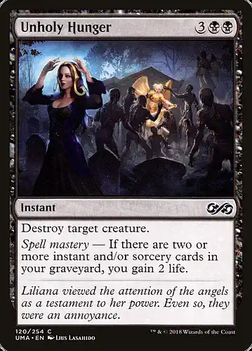 Unholy Hunger - uma Spoiler