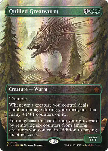 Quilled Greatwurm - fdn Spoiler