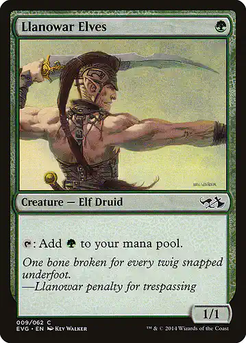 Llanowar Elves - evg Spoiler