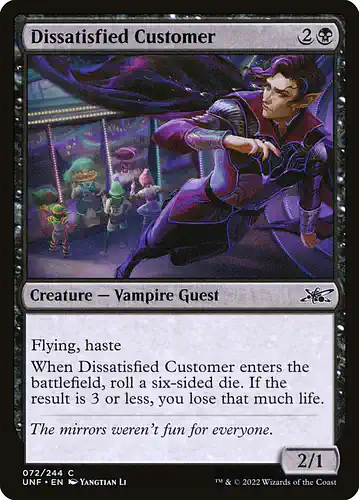 Dissatisfied Customer - unf Spoiler