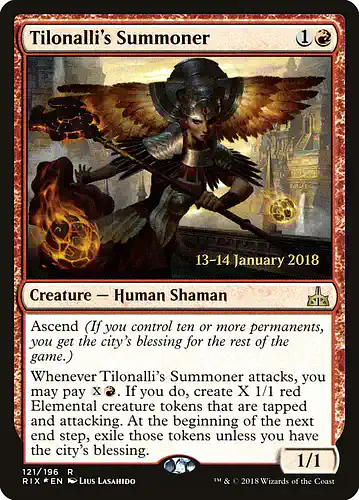 Tilonalli's Summoner - rix Spoiler
