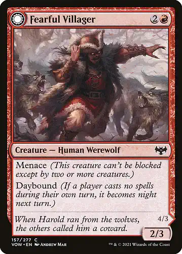 Fearful Villager - vow Spoiler