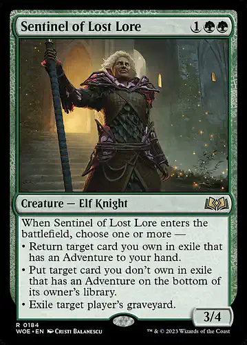 Sentinel of Lost Lore - woe Spoiler