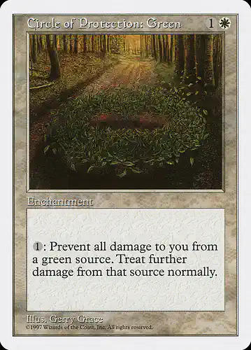 Circle of Protection: Green - 5ed Spoiler