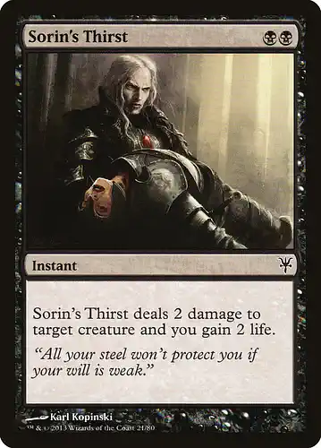 Sorin's Thirst - ddk Spoiler