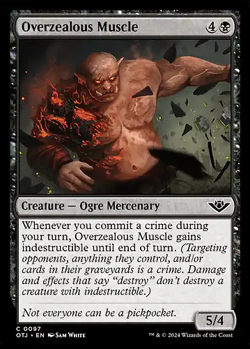 Overzealous Muscle - otj Spoiler