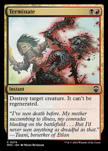 Terminate - m3c Spoiler
