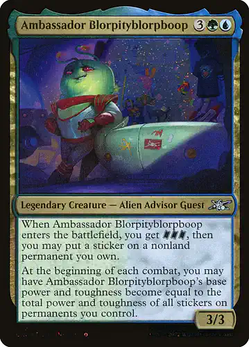 Ambassador Blorpityblorpboop - unf Spoiler