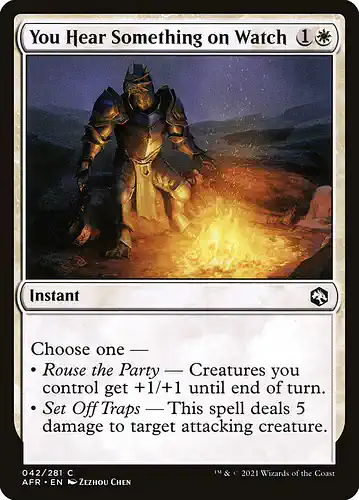You Hear Something on Watch - afr Spoiler